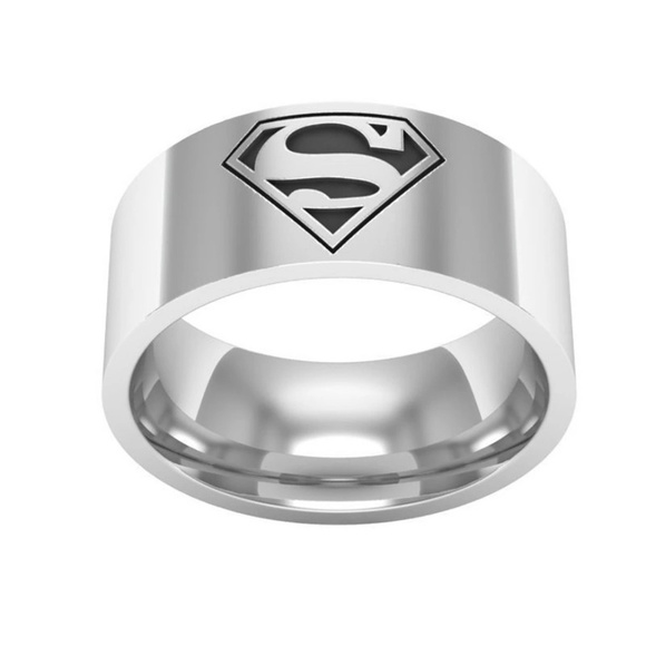 Superman Ring Superwoman  Stainless Steel Ring - Picture 2 of 5